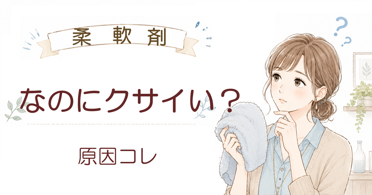 柔軟剤なのにクサイ？