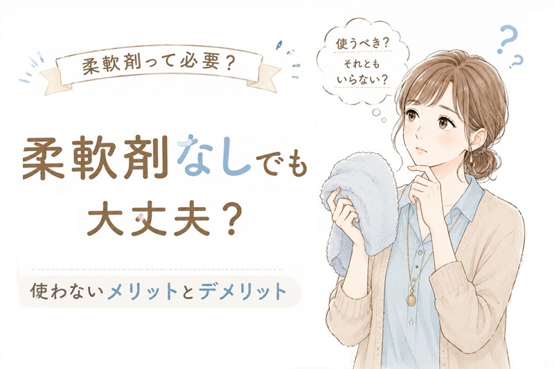 柔軟剤なしでも大丈夫？使わないメリットとデメリット